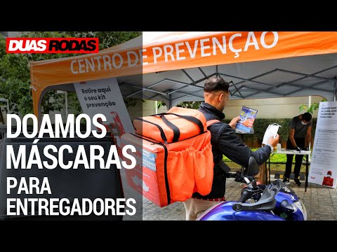 Leia mais sobre o artigo DOAMOS MÁSCARAS PARA PROTEGER MOTOCICLISTAS DE DELIVERY DA COVID-19!