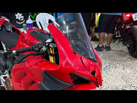 Leia mais sobre o artigo DEU P.T NA DUCATI V4S | MOSTRANDO NO DETALHE OS ESTRAGOS