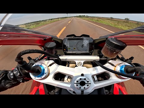 Leia mais sobre o artigo VIAJEI DE DUCATI V4S , SÓ 299 O TEMPO TODO | TOP SPEED DUCATI V4S