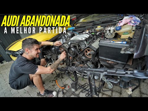 Leia mais sobre o artigo FUNCIONAMOS A AUDI 80 ABANDONADA COM A MAIOR GAMBIARRA JA FEITA NO CANAL *ficou perfeito*
