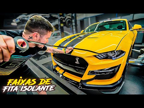 Leia mais sobre o artigo FIZ DE FITA ISOLANTE AS FAIXAS DO MUSTANG