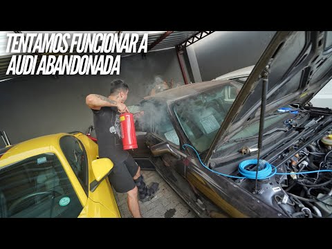 Leia mais sobre o artigo PEGOU FOGO DENTRO DO TANQUE DA AUDI 80 ABANDONADA * tentamos funcionar*