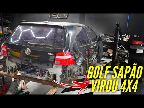Leia mais sobre o artigo A TRANSFORMAÇÃO DO GOLF MK4 EM R32 ESTA SENDO UM SUCESSO 🙌🏻*Começamos soldar tudo*