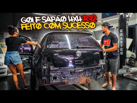 Leia mais sobre o artigo ULTIMO AJUSTE NO GOLF R32 COM A AJUDA DA MORENA 🙌🏻 *4×4 ficou original*