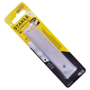 Jogo de Lâminas para Estilete 10 Pçs Retrátil 18Mm Stanley (Entregue por Ferramentas Kennedy)