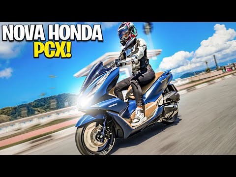 Leia mais sobre o artigo O QUE ACHEI DA NOVA HONDA PCX 2023!  *1º teste de Scooter*