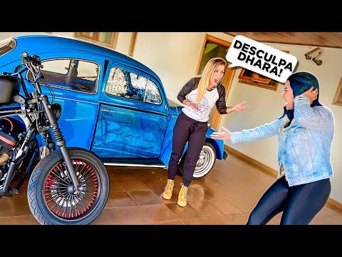 Leia mais sobre o artigo BATI A HARLEY NO FUSCA DA DHARA! *trolagem*