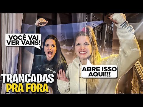 Leia mais sobre o artigo TRANQUEI ELAS PARA FORA DA CABANA! 😂 passaram frio !