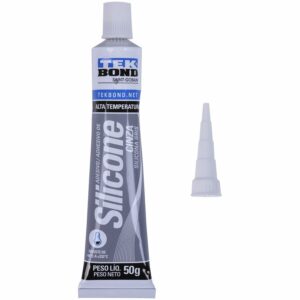 Silicone de Alta Temperatura Cinza Blister 50Gr Tekbond (Entregue por Ferramentas Kennedy)