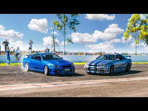 Leia mais sobre o artigo FIZ DRIFT COM O SKYLINE R34 AZUL EM VOLTA DO SKYLINE R34 VERDADEIRO