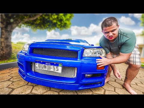 Leia mais sobre o artigo DEIXEI O PAULINHO PILOTAR MEU SKYLINE R34 😱