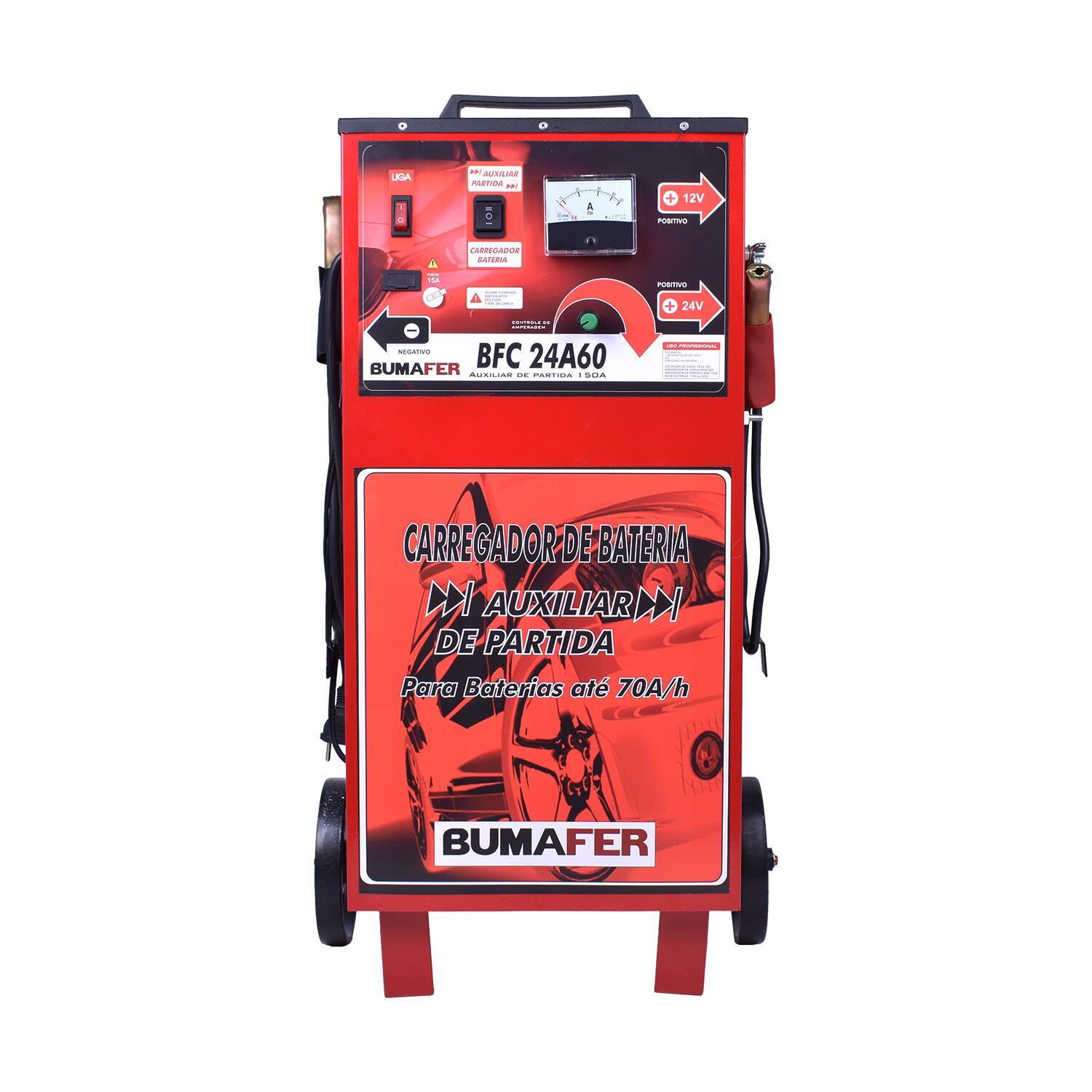 Carregador De Bateria Automotivo 70A 12V-24V Biv Bumafer