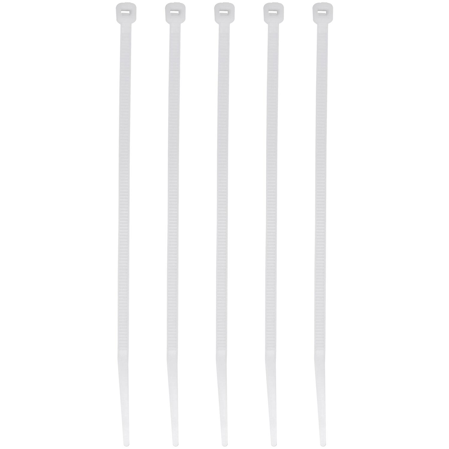 AbraÃ§adeira Nylon 3,6Mm X 250Mm Branca Kala 100 PeÃ§as