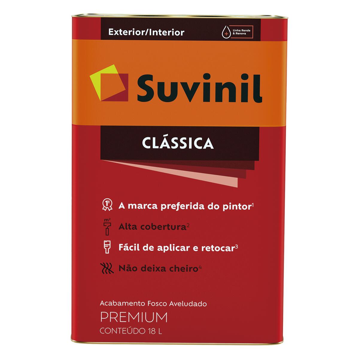 Tinta AcrÃ­lica ClÃ¡ssica Fosco Gelo 18L Suvinil