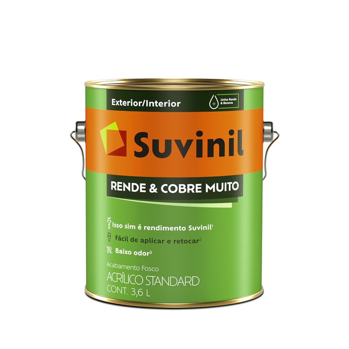 Tinta AcrÃ­lica Rende & Cobre Fosco Uva Verde 3,6L Suvinil