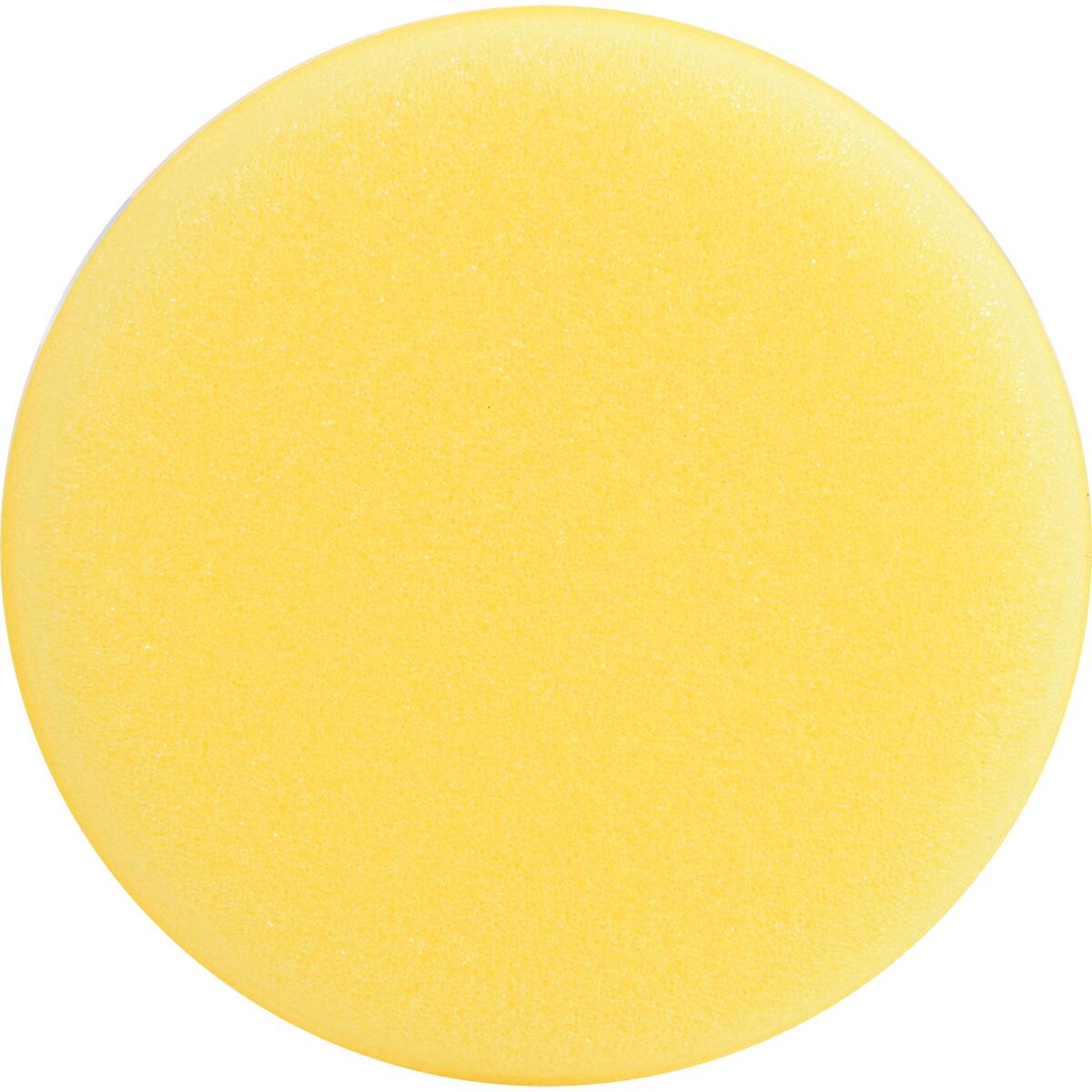 Aplicador De Cera Automotiva Espuma Amarela 120Mm Worker