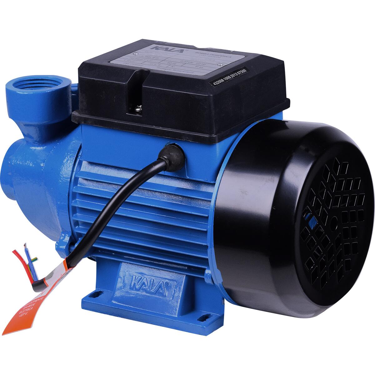 Bomba Periférica Ferro Azul E Preta 1/2Hp 127V 0,37Kw Kala