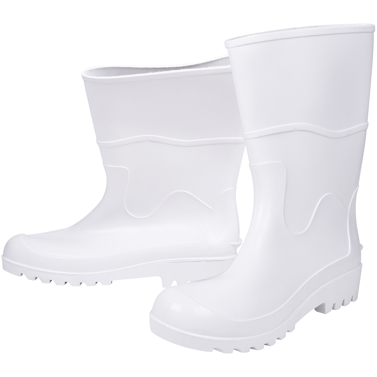 Bota Pvc Branca Nr 37 Cano Médio Sem Forro Kala