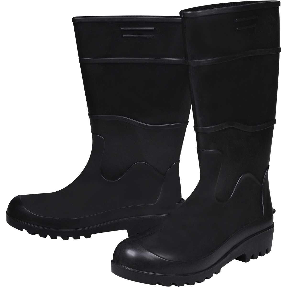 Bota Pvc Preta Cano Longo Sem Forro NÂ°43 Worker