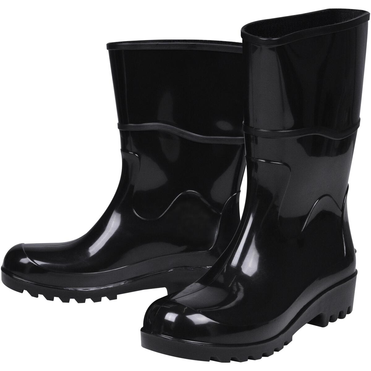 Bota Pvc Preta Cano MÃ©dio Com Forro NÂ°43 Worker