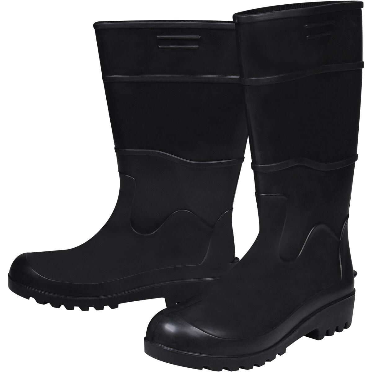 Bota Pvc Preta Cano Longo Com Forro NÂ°35 Worker