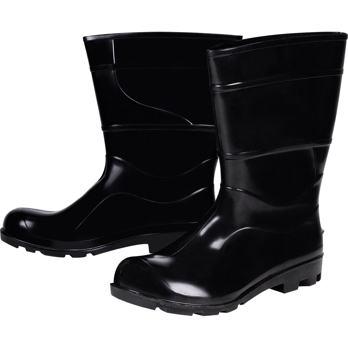 Bota Pvc Preta Nr 38 Cano MÃ©dio Com Forro Kala