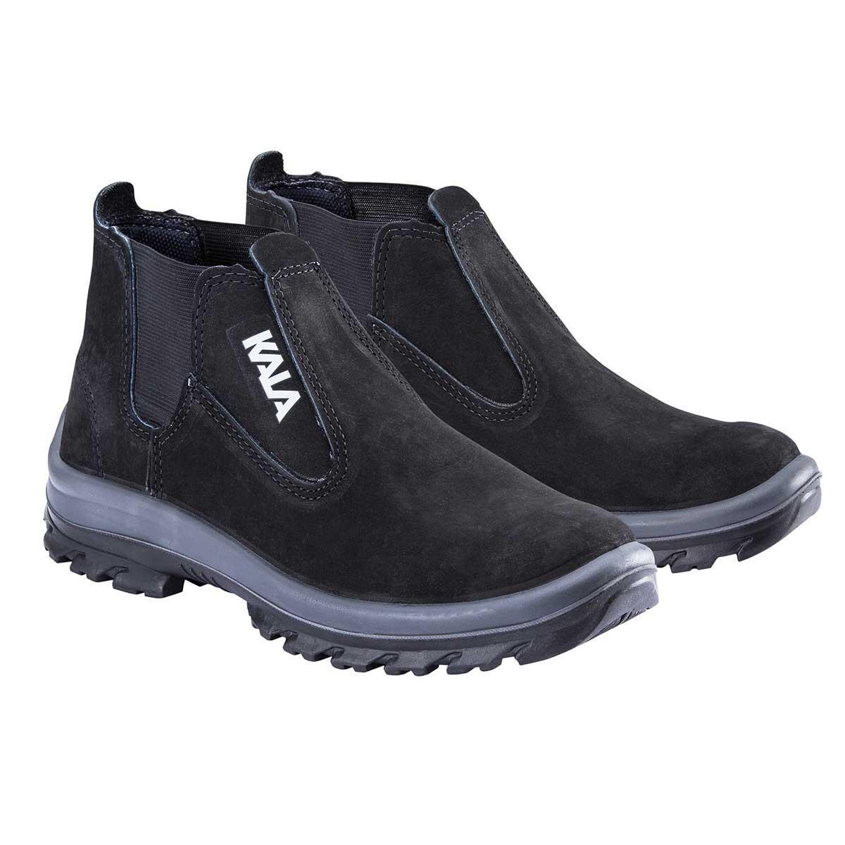 Botina ElÃ¡stico Agro Bidensidade Nobuck Preto Kala N38