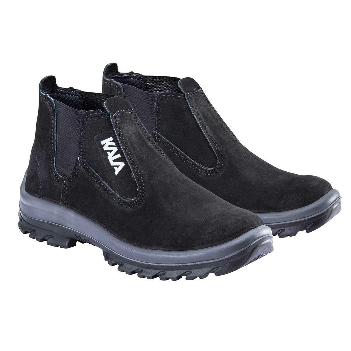 Botina ElÃ¡stico Agro Bidensidade Nobuck Preto Kala N42