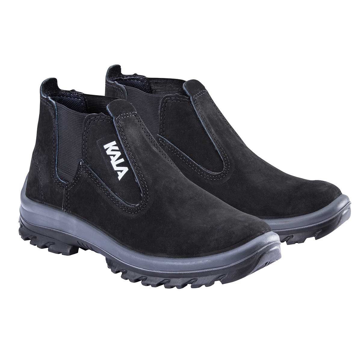 Botina ElÃ¡stico Agro Bidensidade Nobuck Preto Kala N45
