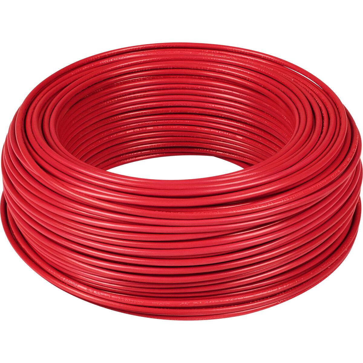 Cabo FlexÃ­vel 10Mm Vermelho 750V 100M Megatron