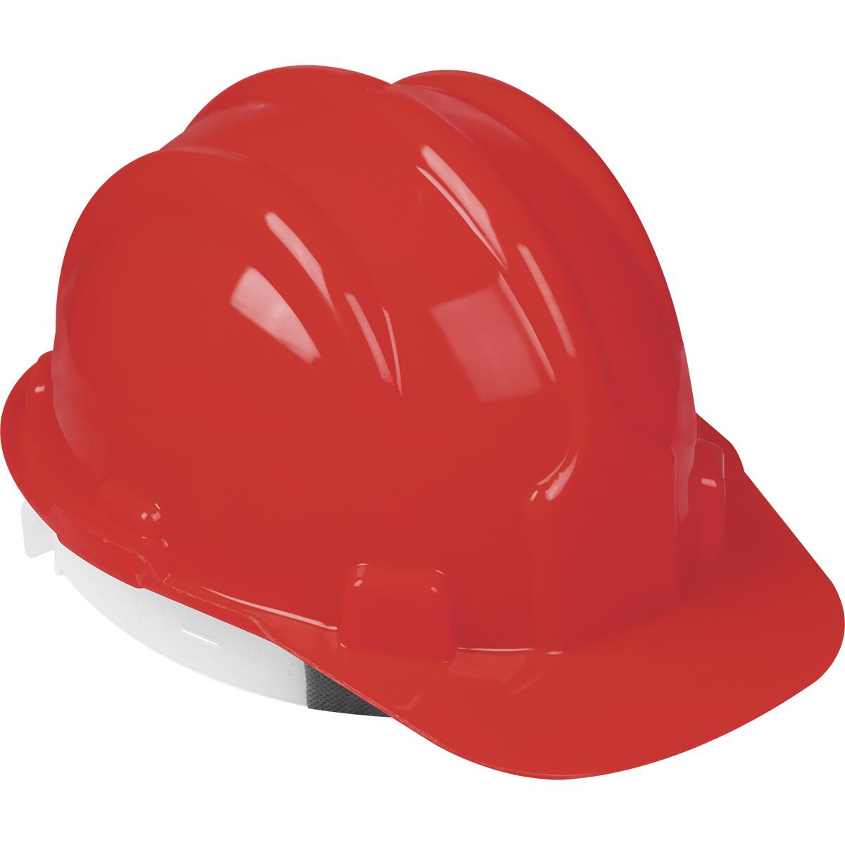 Capacete De SeguranÃ§a Com Carneira E Aba Frontal Vermelho Worker