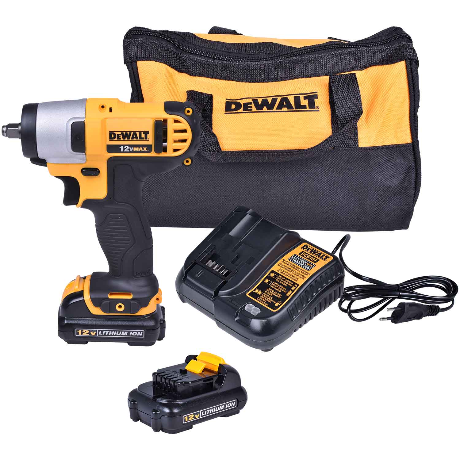 Chave De Impacto Ã€ Bateria 3/8″ 10Mm 12V Bivolt Dewalt