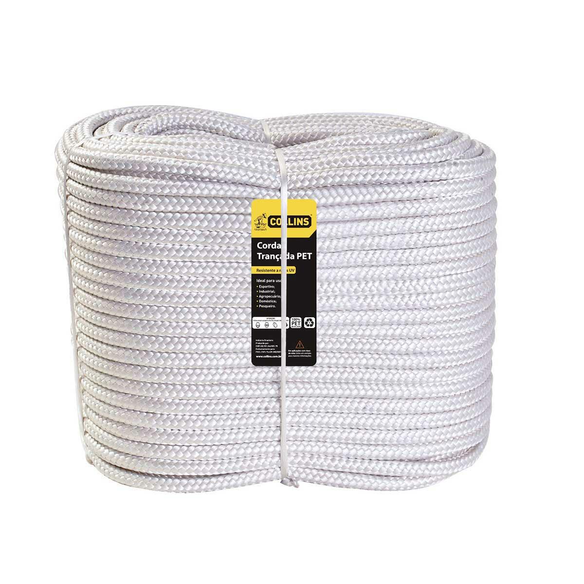 Corda Pet TranÃ§ada 8Mm Branca Collins – Metro