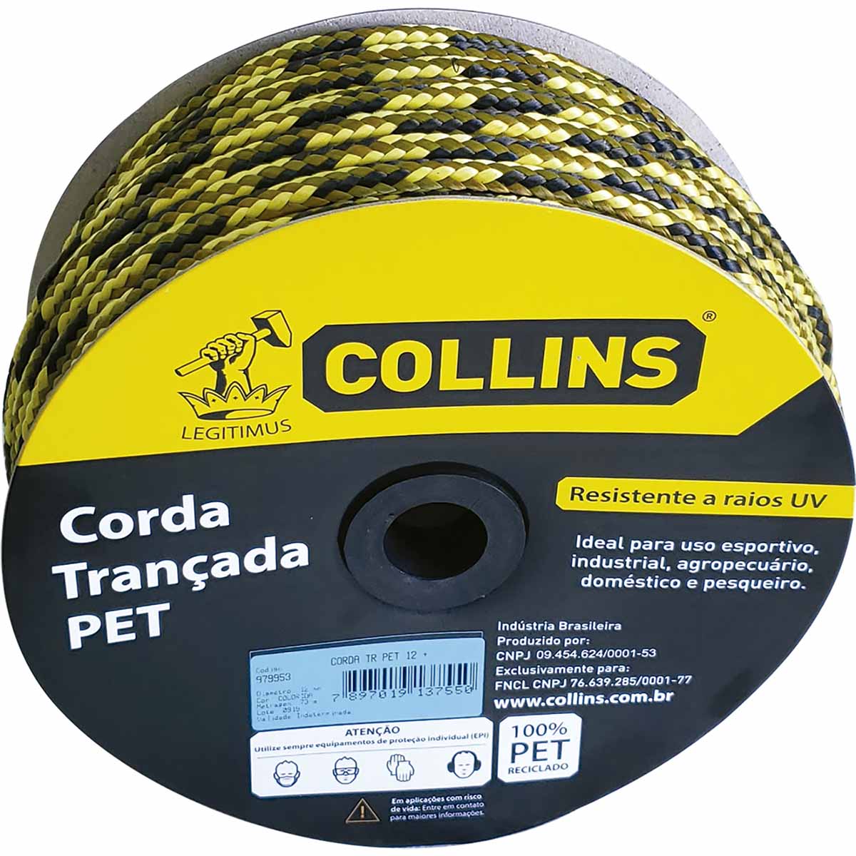 Corda Pet TranÃ§ada 12Mm Collins – Metro