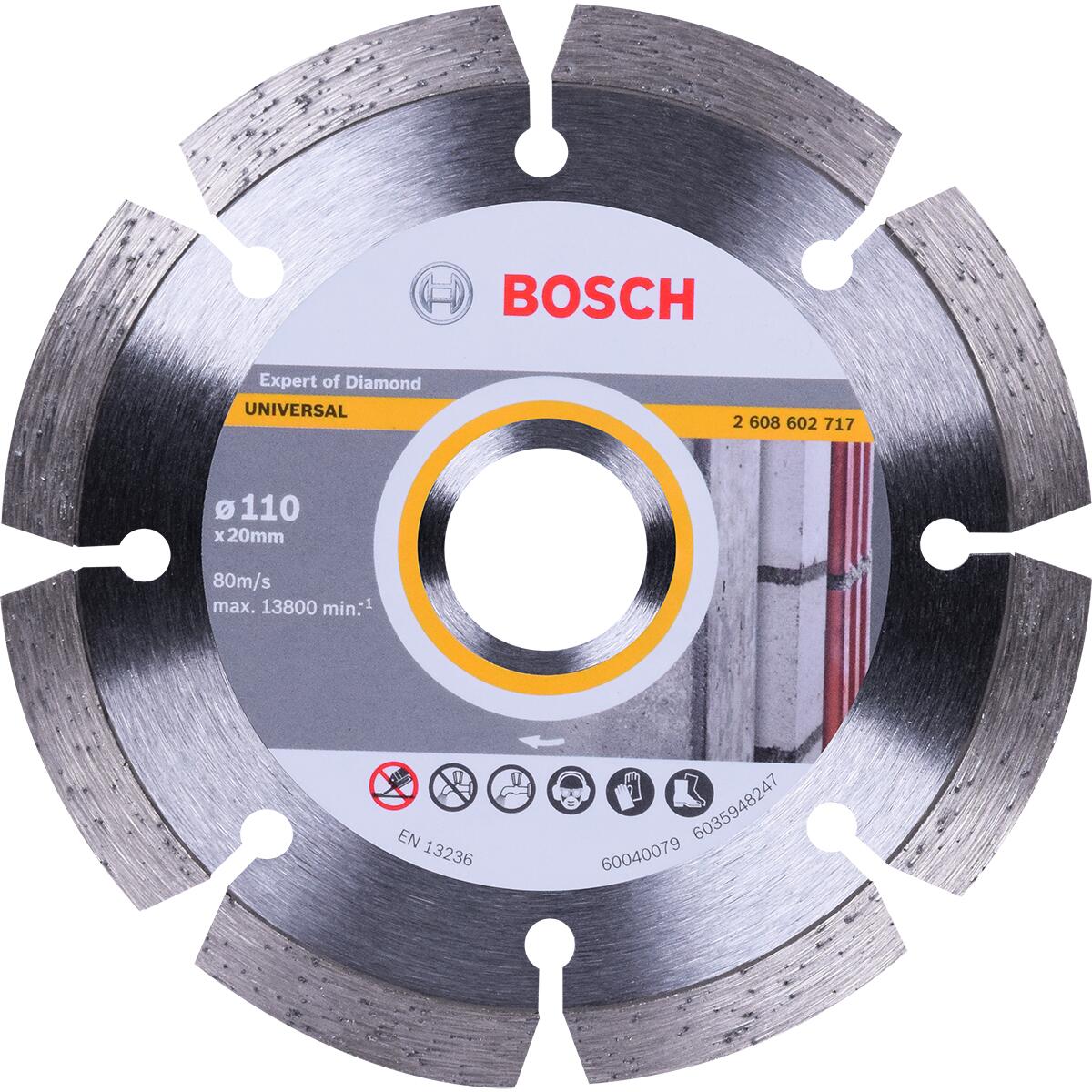 Disco Diamantado Segmentado P/ Corte Seco E Ãšmido 110Mm Bosch