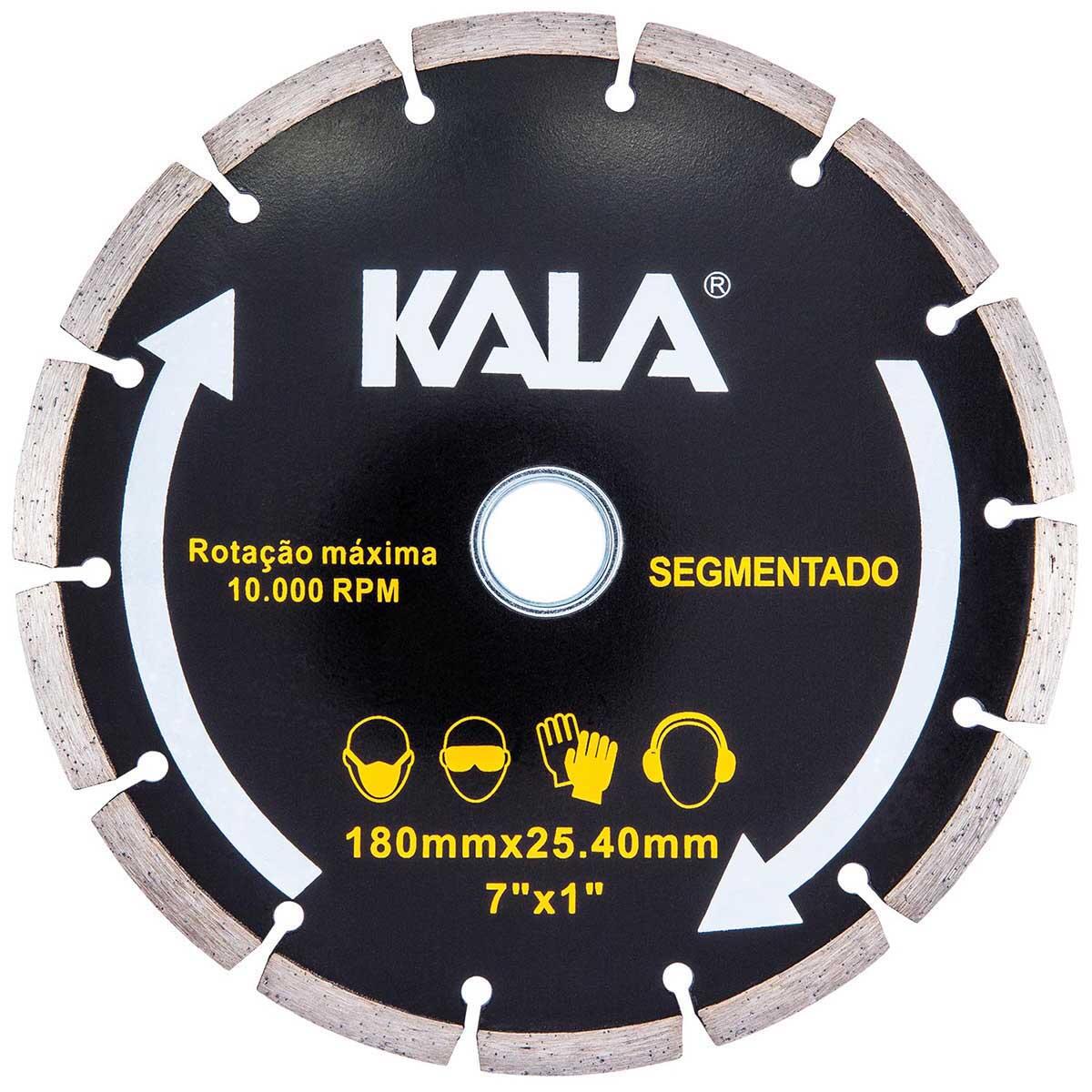 Disco Diamantado Segmentado 180X25,4Mm Kala