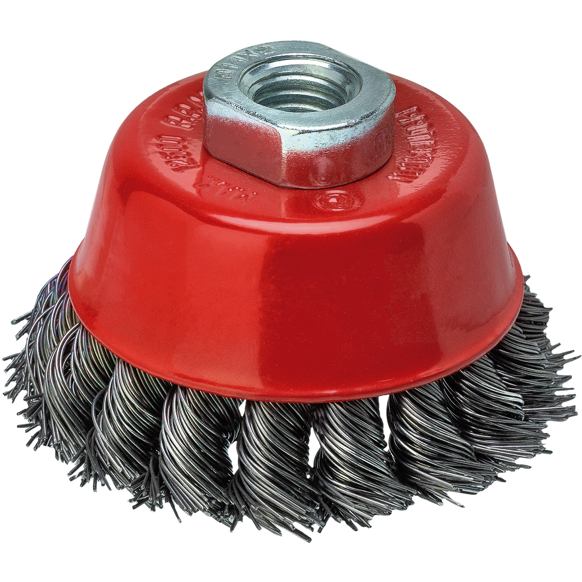 Escova Copo Em AÃ§o Carbono Rosca M14 3″ 76,20Mm Worker