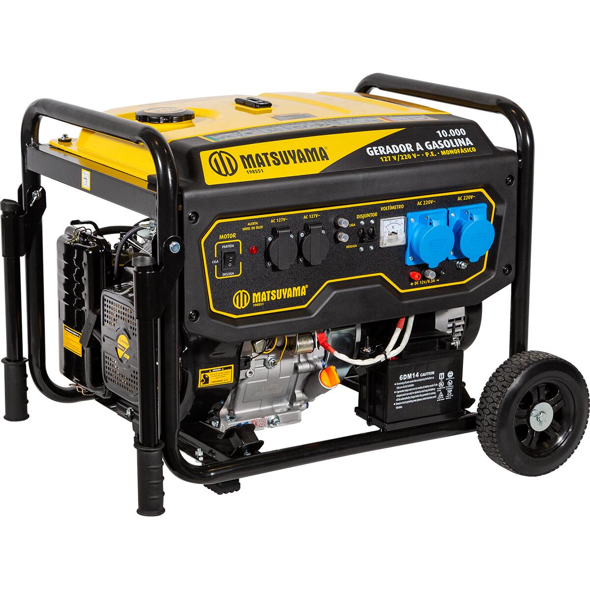 Gerador Ã€ Gasolina 10000Ng 460Cc Mono 127/220V Matsuyama