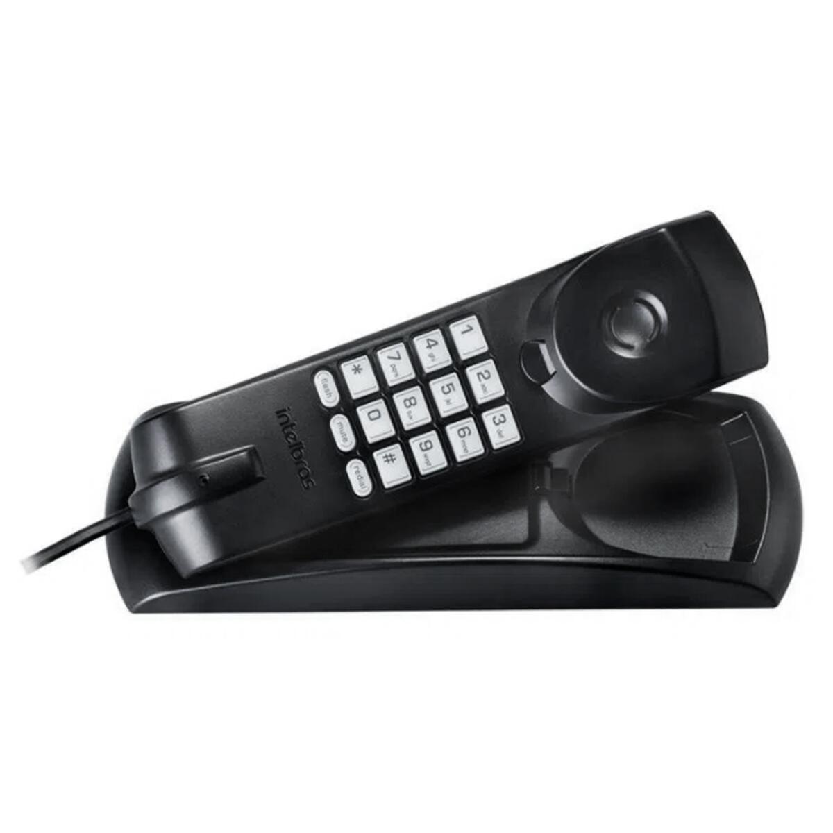 Telefone GÃ´ndola Com Fio Preto Tc 20 Intelbras