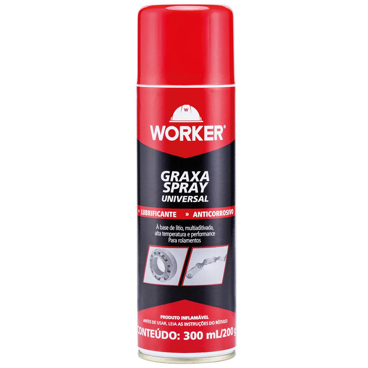 Graxa Multiaditivada Em Spray 300Ml Worker