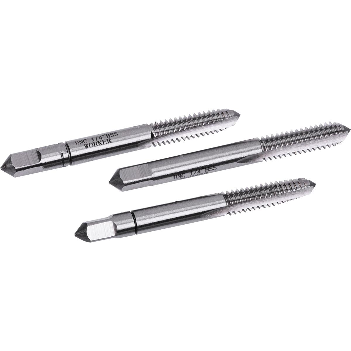 Jogo De Macho Manual Din351 Bsw 1/4″x20″ 3 PeÃ§as Worker