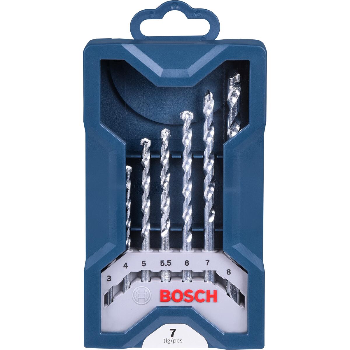 Jogo De Brocas Para Concreto Mini X-Line 3-8Mm Com 7 PeÃ§as Bosch