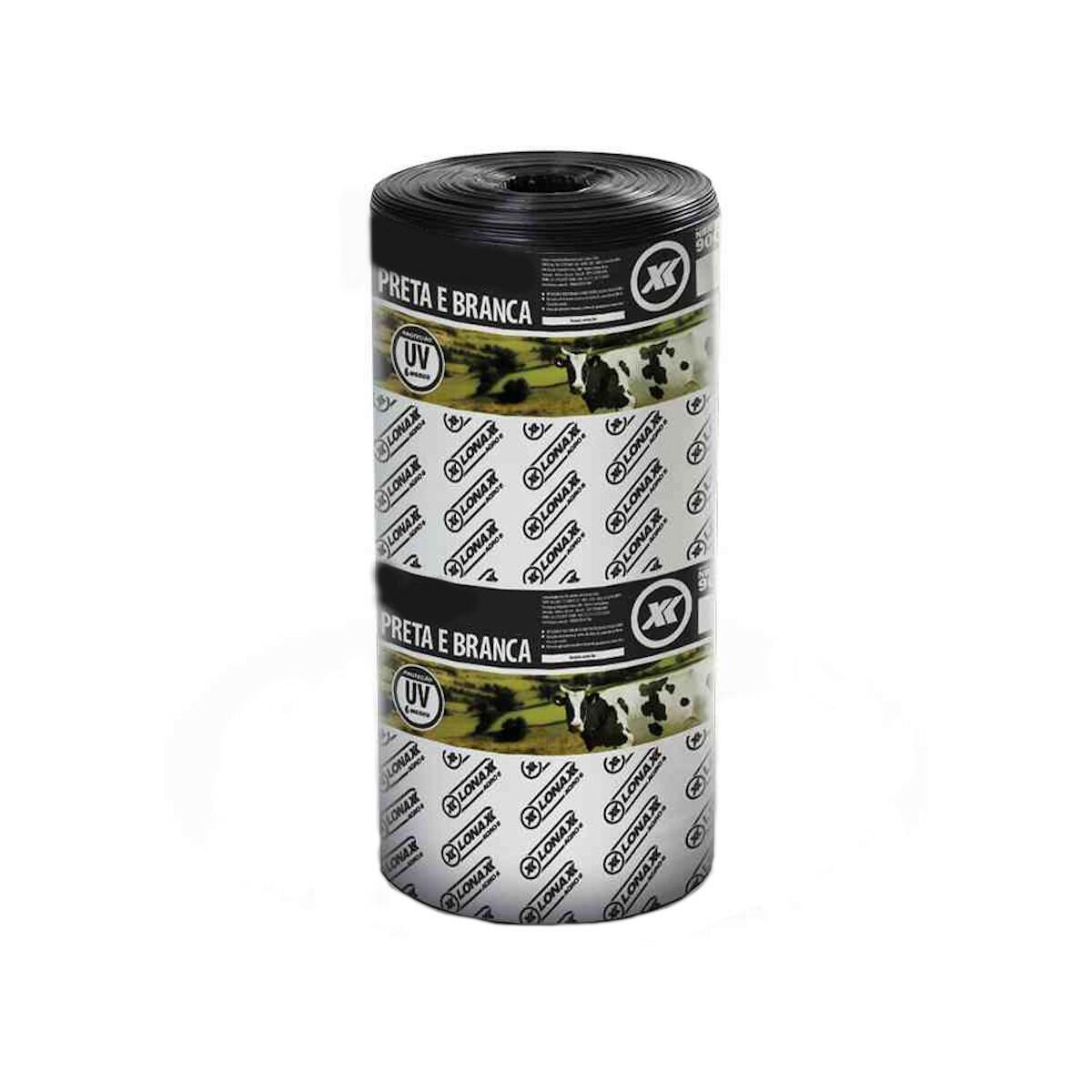 Lona Preta Branca 8X100M 96Kg Lonax