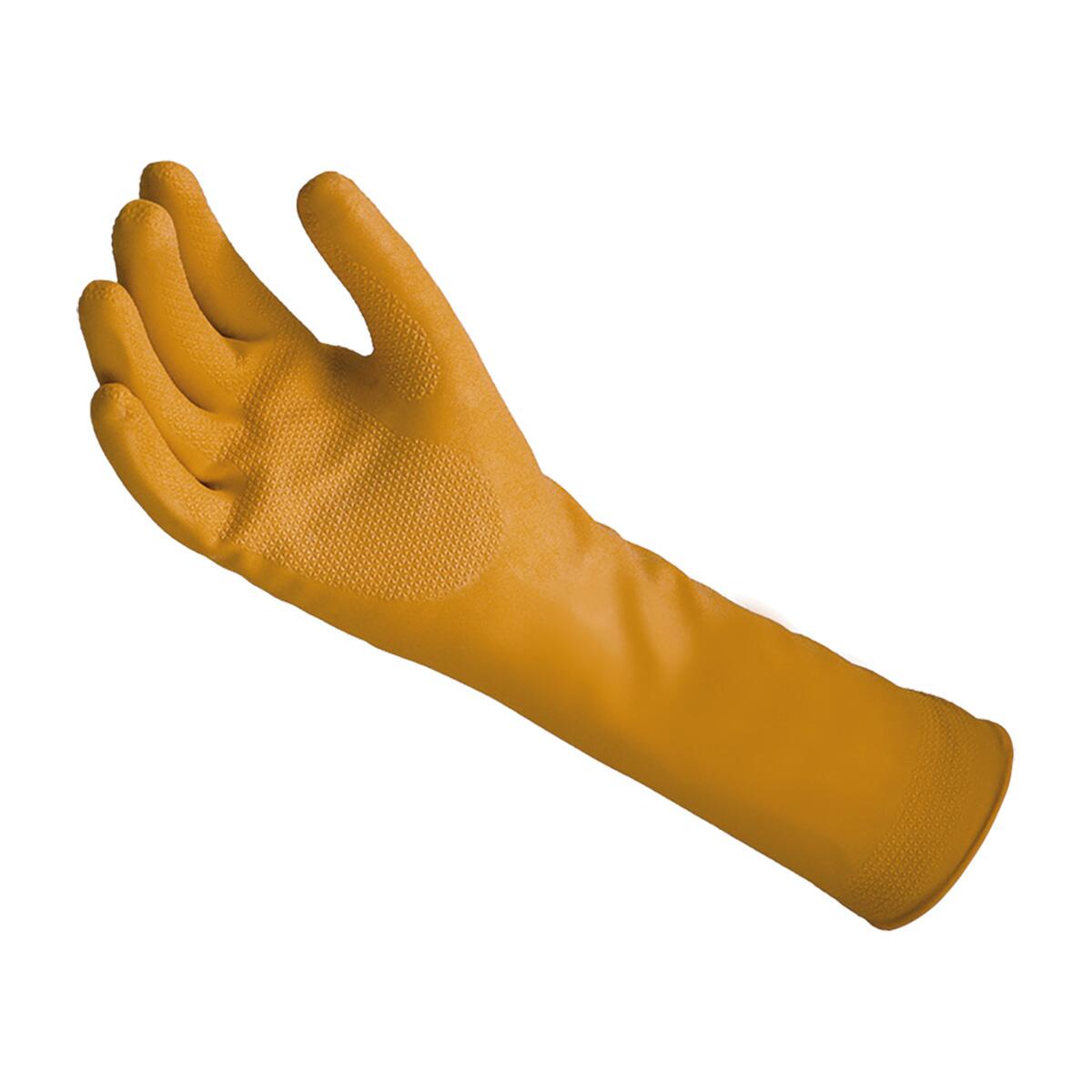 Luva LÃ¡tex Forrada Mucambo Amarelo MÃ©dio