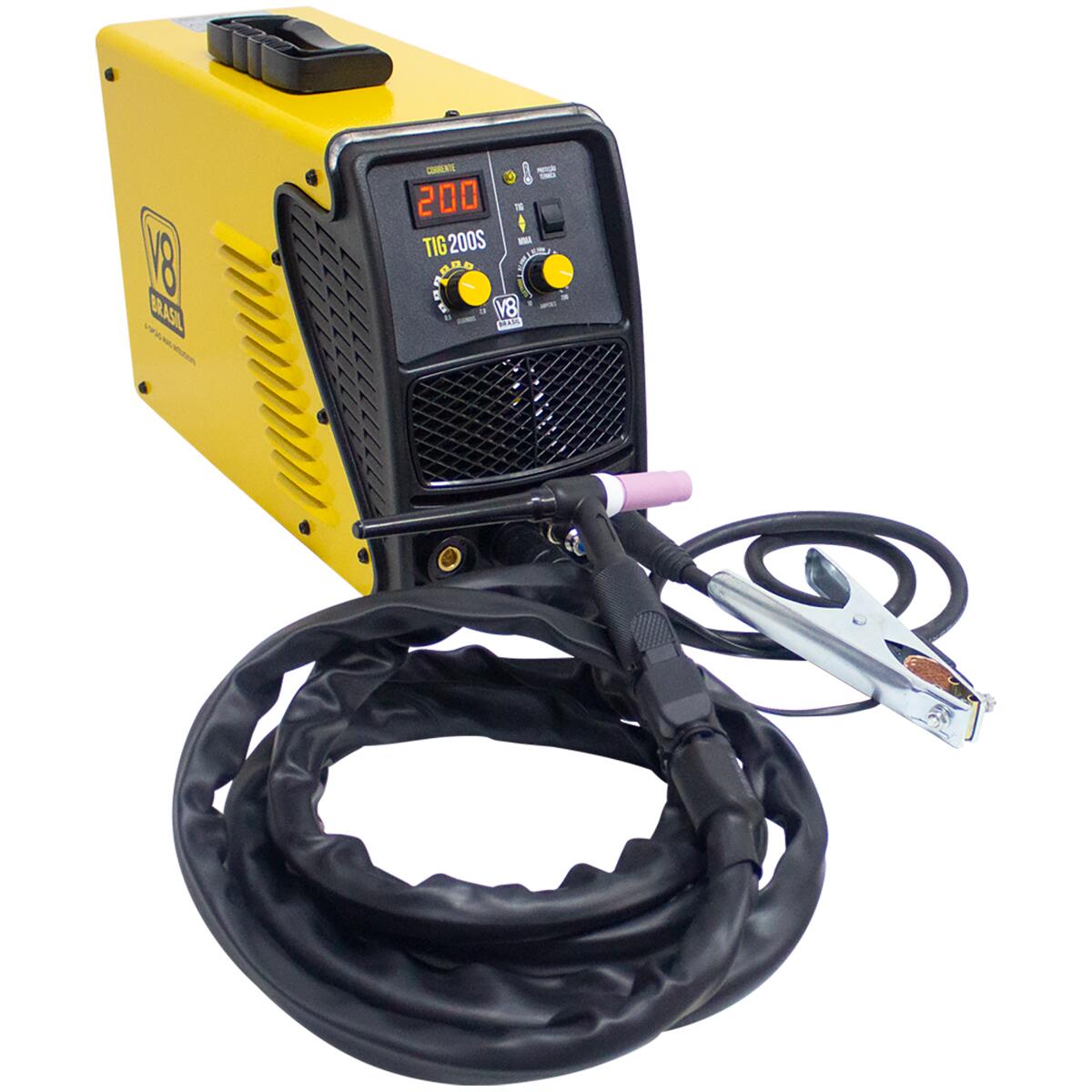MÃ¡quina De Solda Inversora 200A Tig Mma 200S 220V V8 Brasil