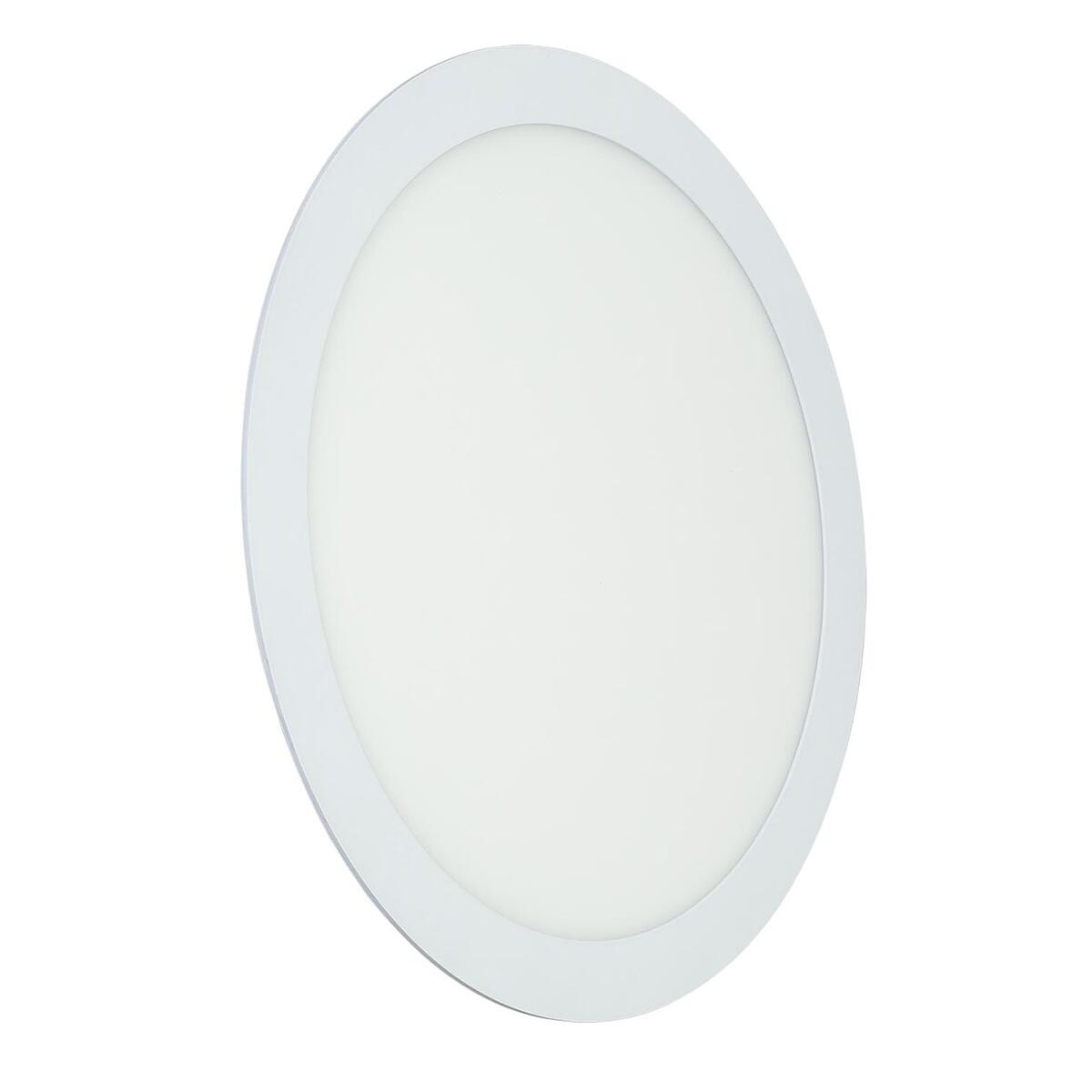 Painel De Led Redondo Para Embutir Amarela 18W Bivolt Liege