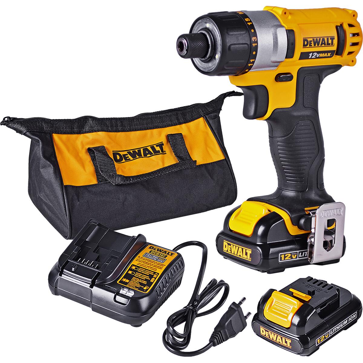 Parafusadeira A Bateria 12V Max 1/4″ Dcf610S-Br Biv Dewalt