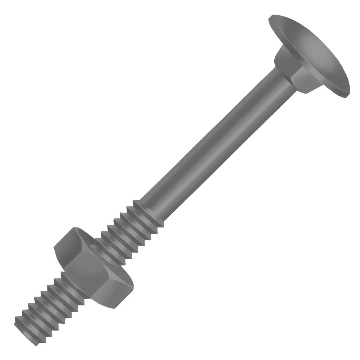 Parafuso FrancÃªs Porca Sextavada 1/2″x9″ Polido 50 PÃ§s Ciser