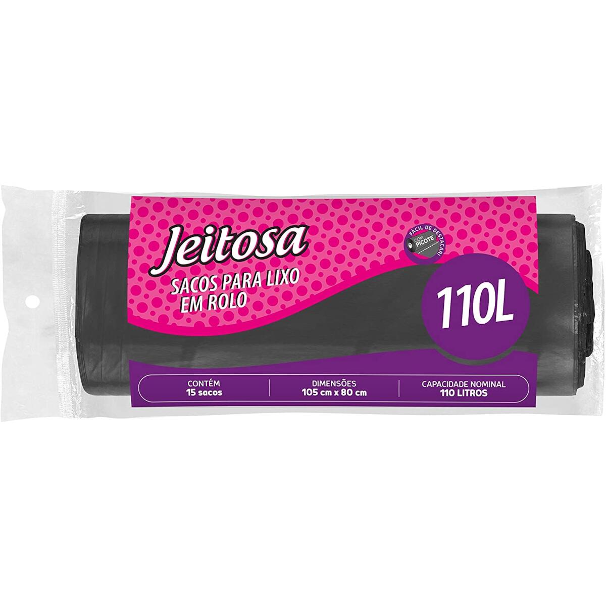 Saco De Lixo 110L 15 PeÃ§as Jeitosa Bettanin