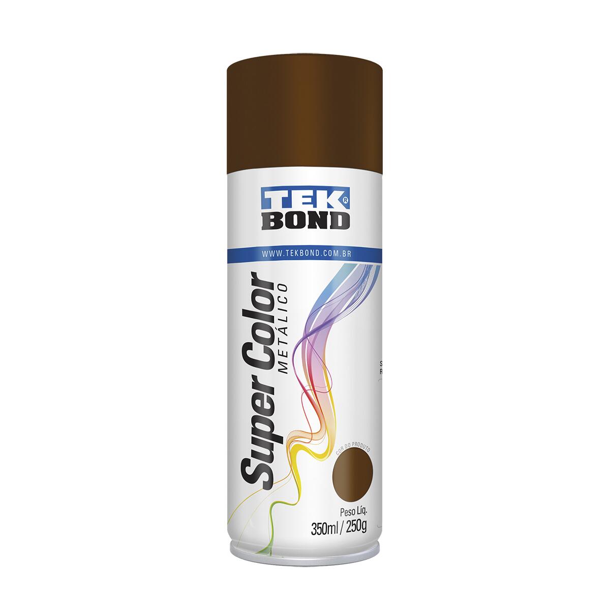 Tinta Spray MetÃ¡lico Tekbond Bronze 350Ml